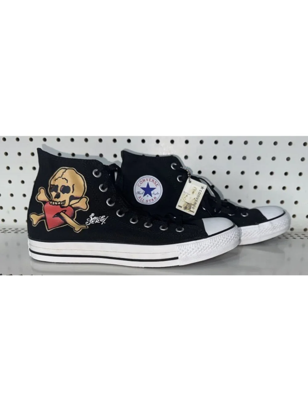 RARE Converse Chuck Taylor All Star Hi Sailor Jerry Mens Athletic Shoes Size 8.5
